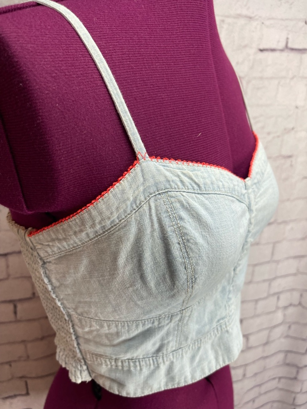 American Eagle outfitters size small chambray tank top - Picture 2 of 6